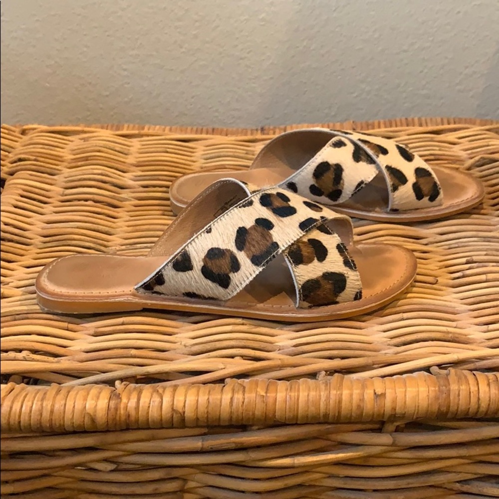Leopard sandals